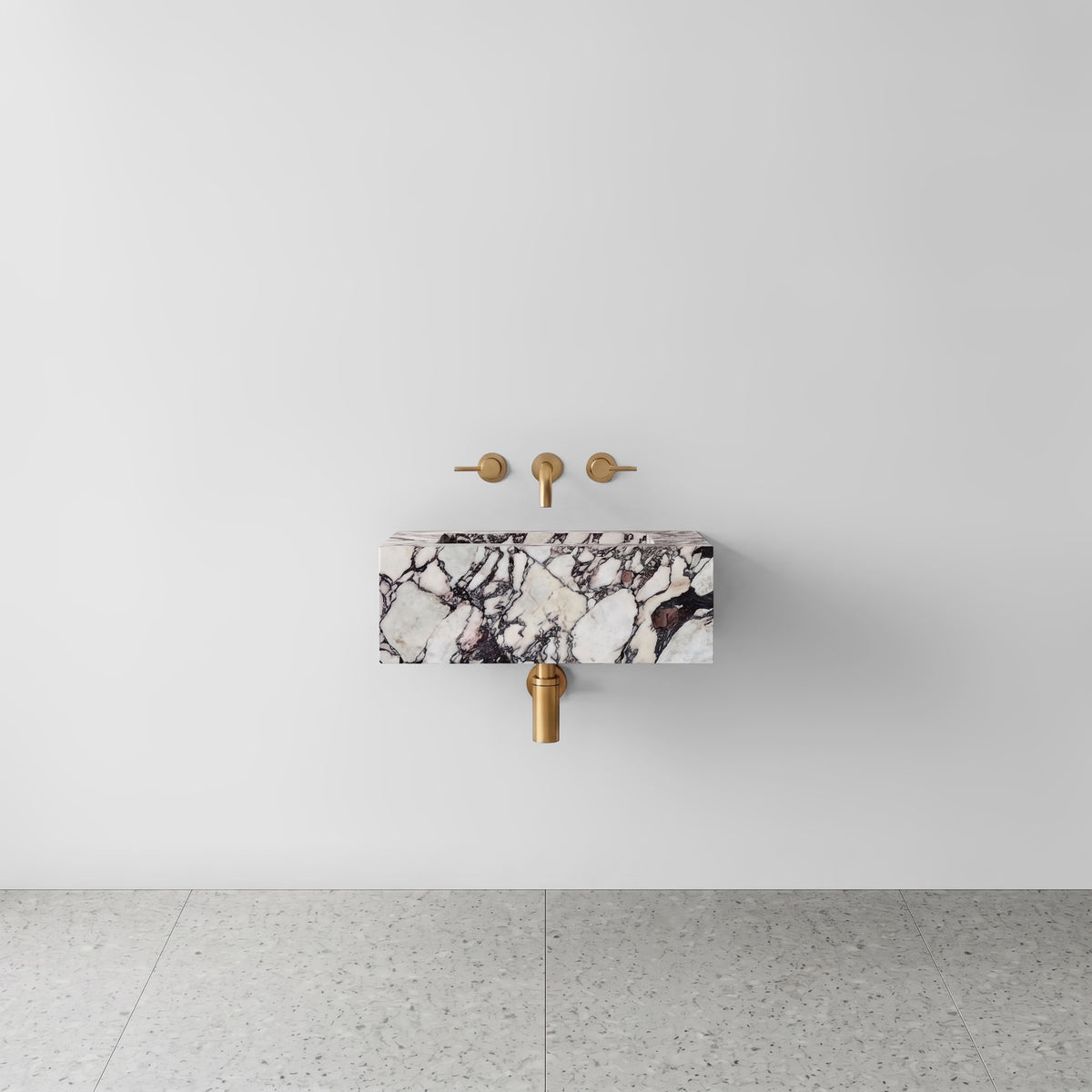 Calacatta Viola Marble Powder Room Basin - Mini