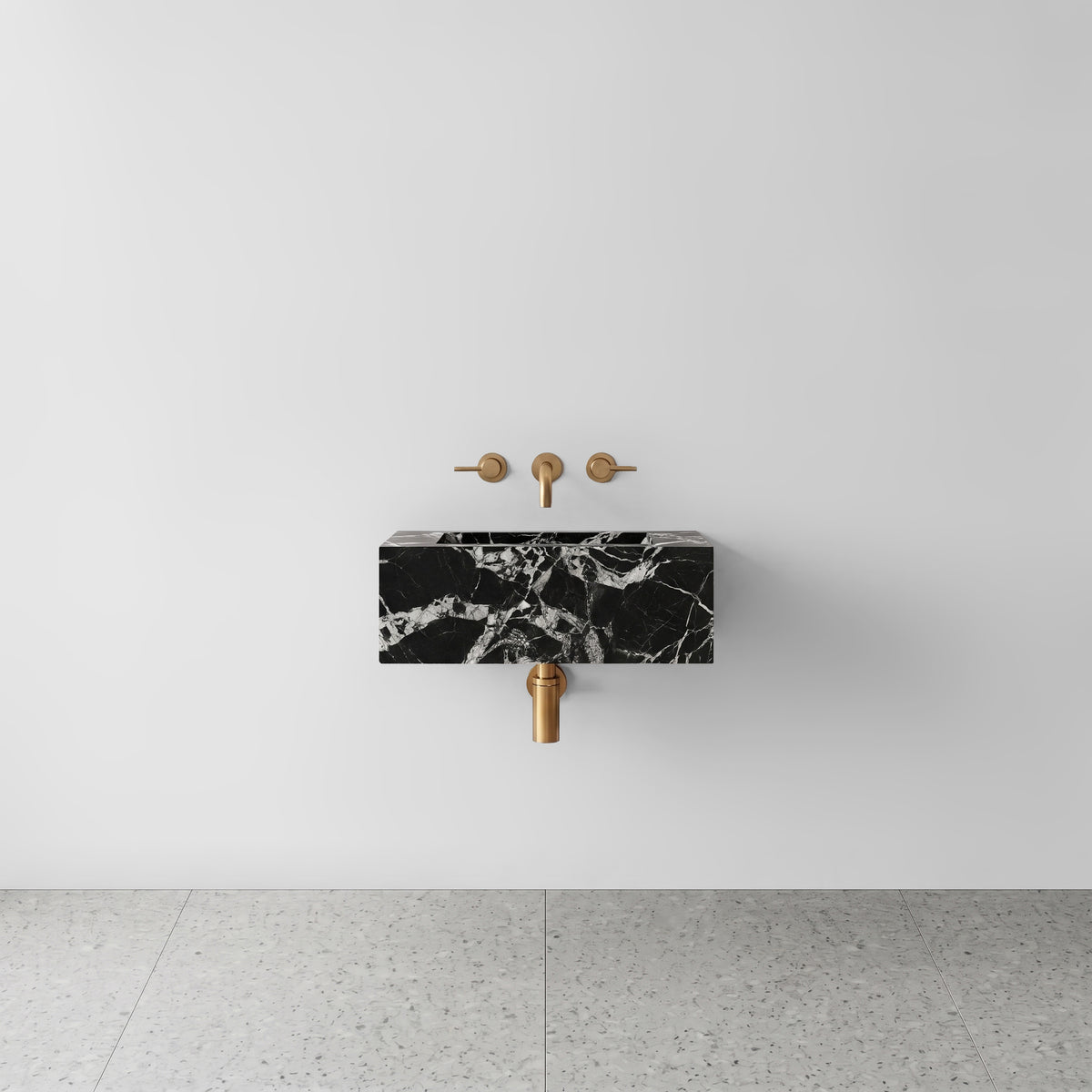 Grand Antique Marble Powder Room Basin - Mini